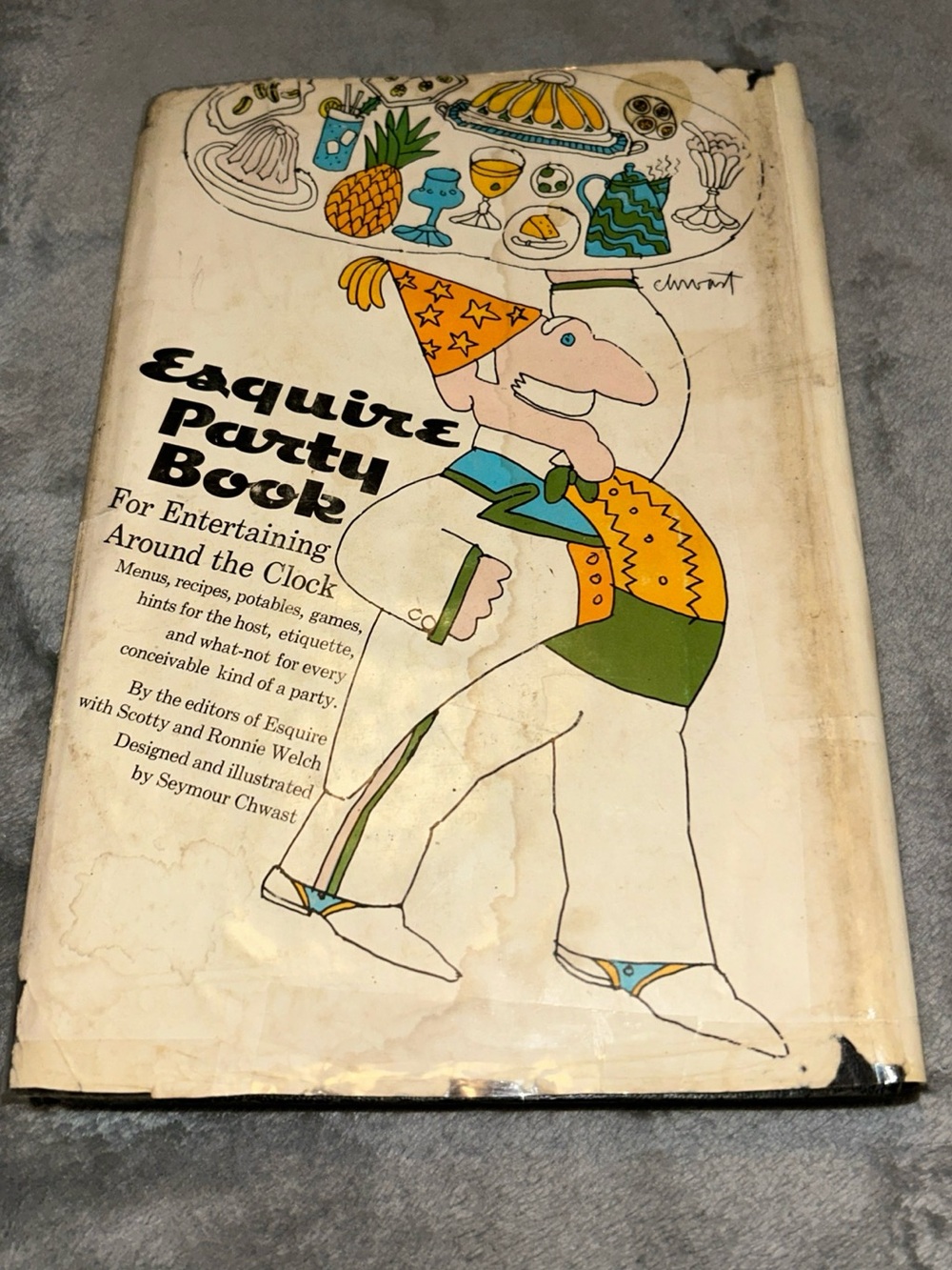 Esquire Party Book For Entertaining Around The Clock, Hardcover, Cookbook, 1965